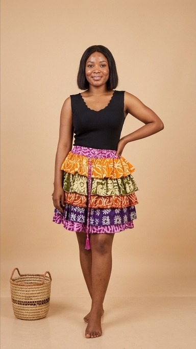 Ohemaa Tiered Skirt — Babadua